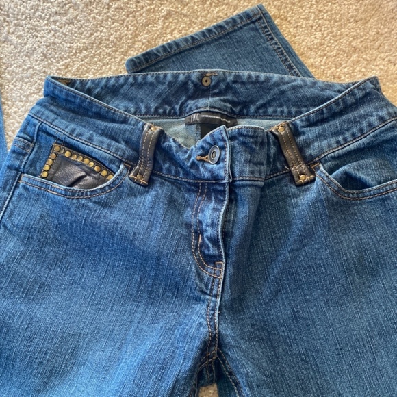 INC leather/studded pockets size 4 jeans - Picture 2 of 5